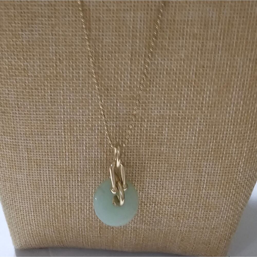 LUCKY BRAND Jade Colored Pendant Long‎ Necklace